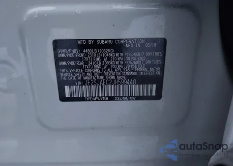 2018 Subaru Forester 2.5I Premium z USA, uszkodzony, nr VIN JF2SJAEC2JH599440